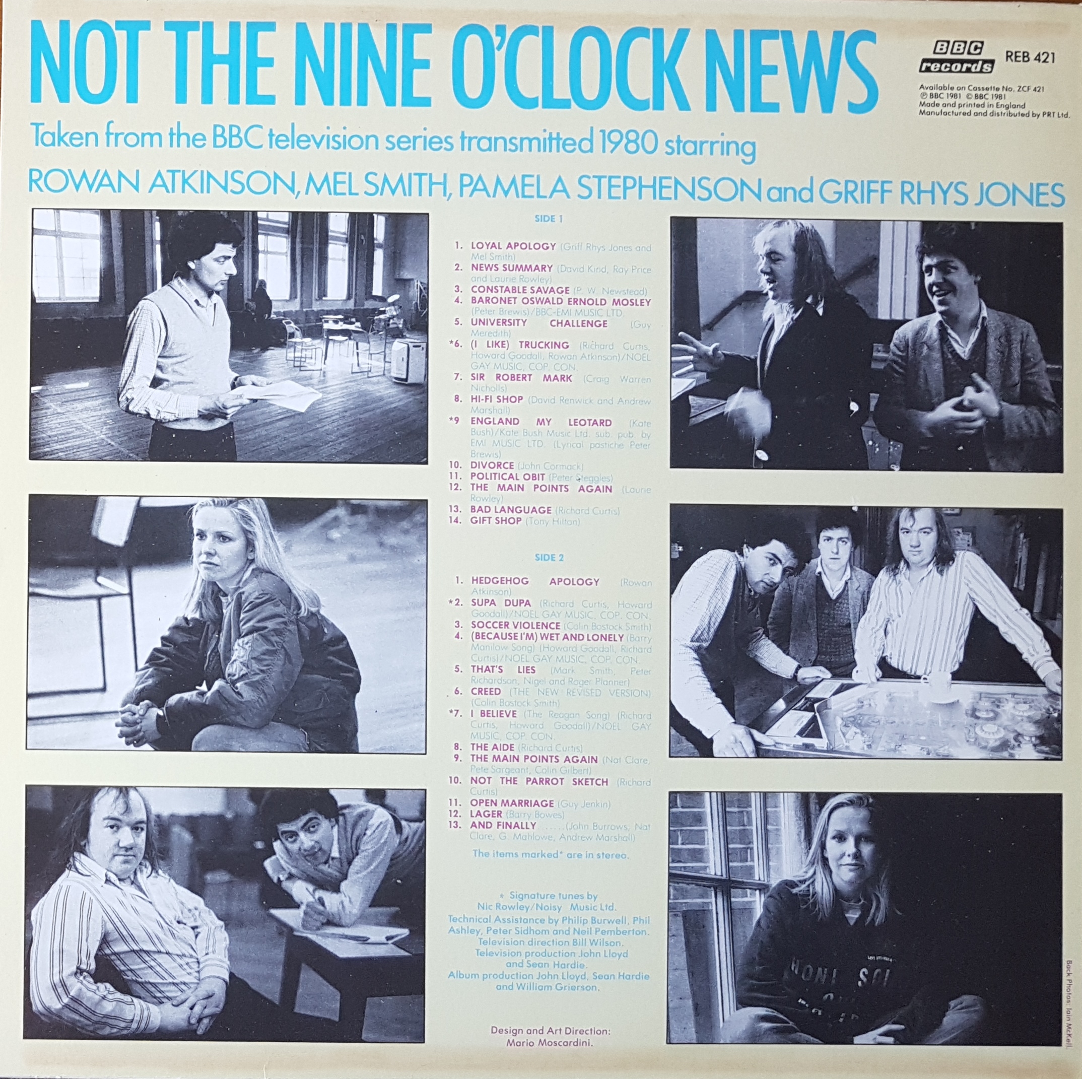 Picture of REB 421 Not the nine o'clock news - Hedgehog sandwich by artist Various from the BBC records and Tapes library
